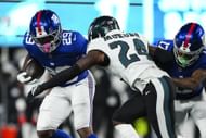 Tyrone Tracy at Philadelphia Eagles v New York Giants - Source: Getty