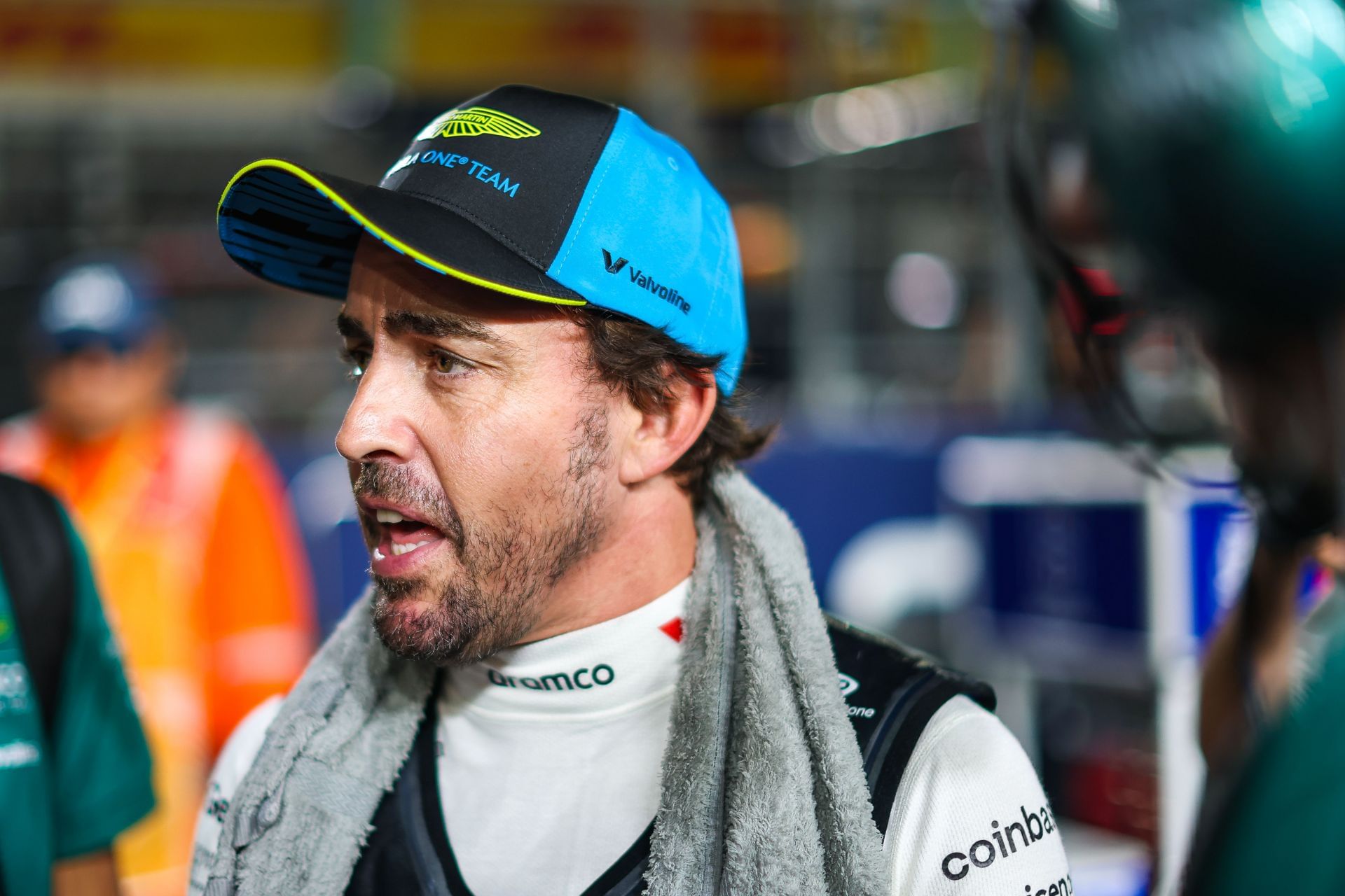Aston Martin&#039;s Fernando Alonso ahead of the 2025 F1 Grand Prix of Singapore - Source: Getty