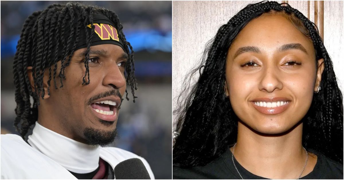 NFL fans react to Jayden Daniels, JuJu Watkins linking up after Commanders