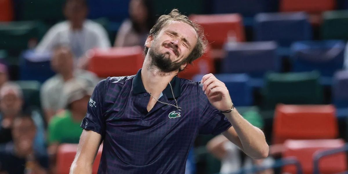 Daniil Medvedev at the Shanghai Masters