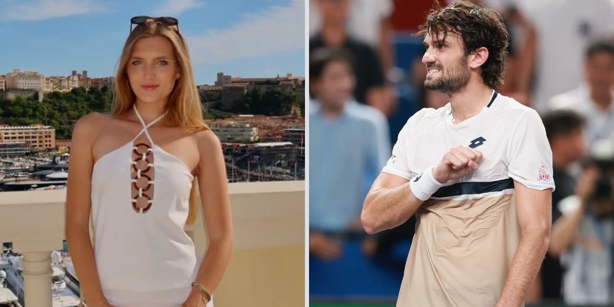Valentin Vacherot and his girlfriend Emily Snyder - Image Source: Getty and @emilysnyyder Instagram 