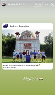 Image via Donald’s Instagram story _ Source: Instagram/@lukedonald