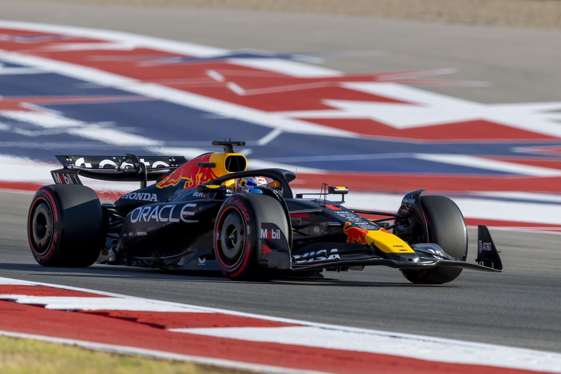 Max Verstappen of Red Bull after claiming the sprint pole at the 2025 F1 United States GP on Friday - Source: Getty Images