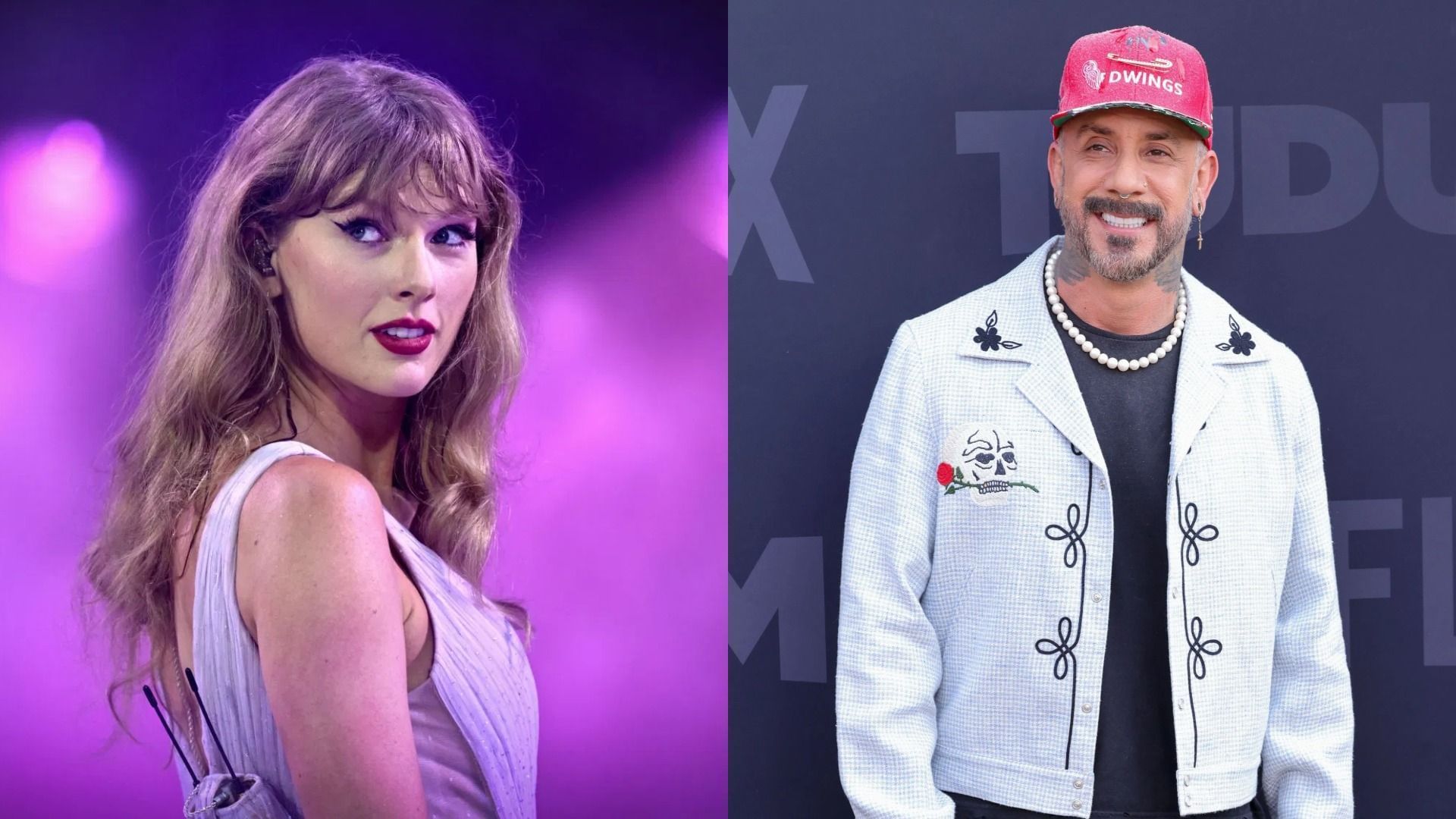Taylor Swift and AJ McLean (Image via Getty)