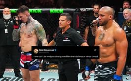 "Heavyweight division is cursed or what!" - MMA world explodes as Tom Aspinall vs. Ciryl Gane ends in NC following a double eye poke
