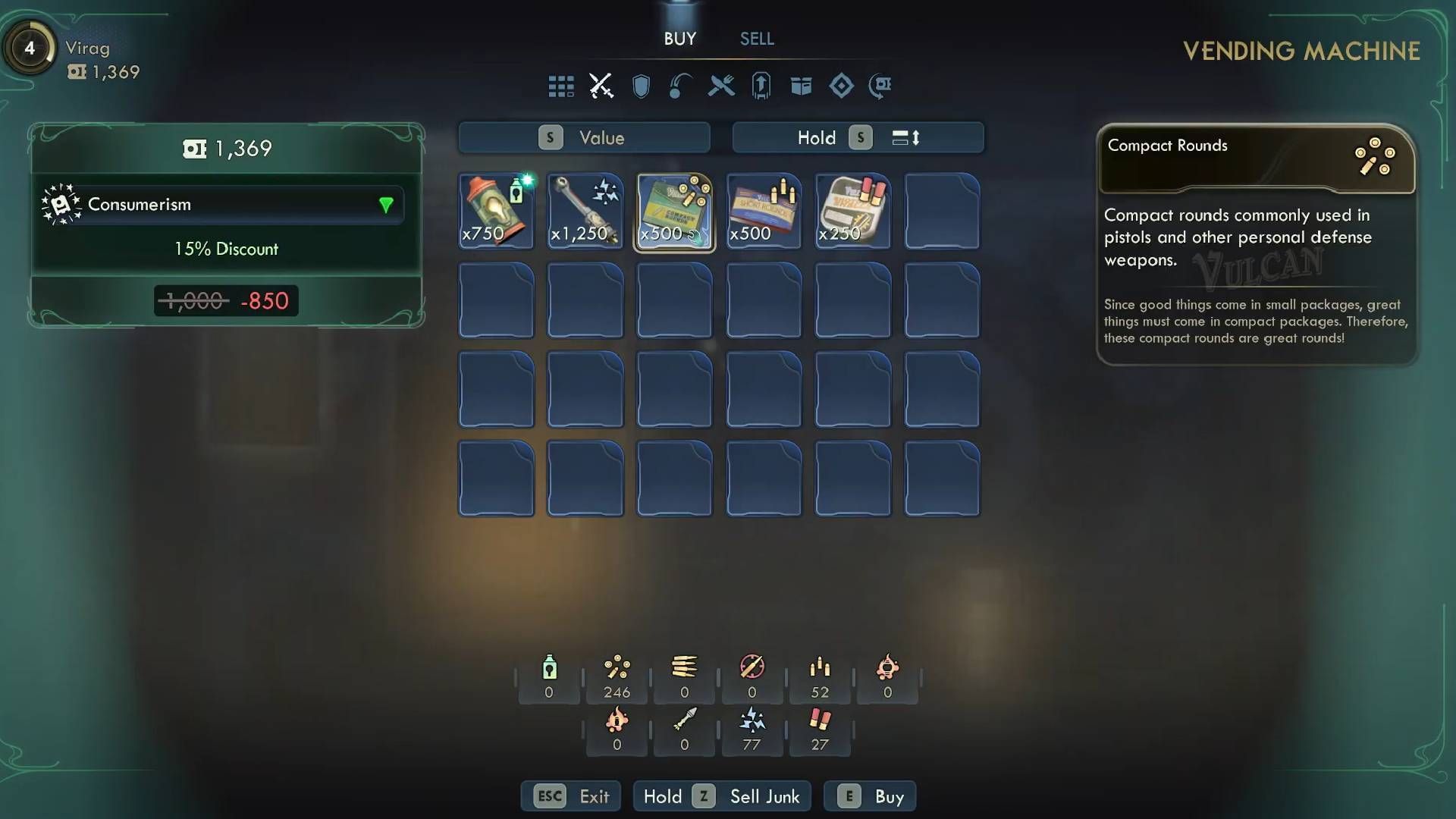 Purchase ammo to complete the task (Image via Obsidian Entertainment || YouTube/Wow Quest)