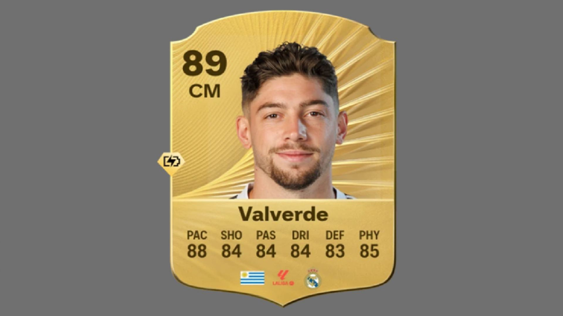 Valverde card in EA FC 26 (Image via EA Sports)