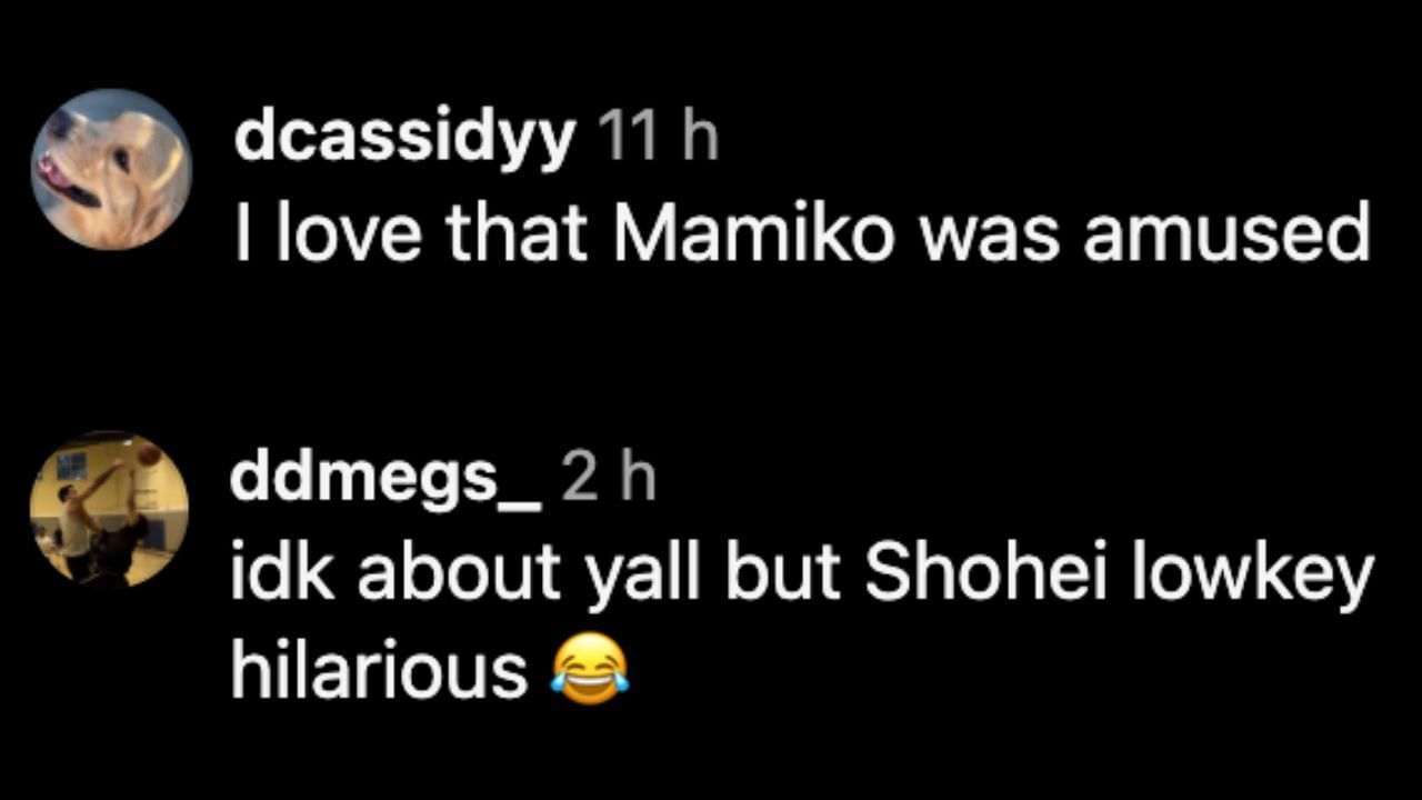 Screenshot of fans' comments on Instagram (Images from - Instagram.com/@dodgersnation)