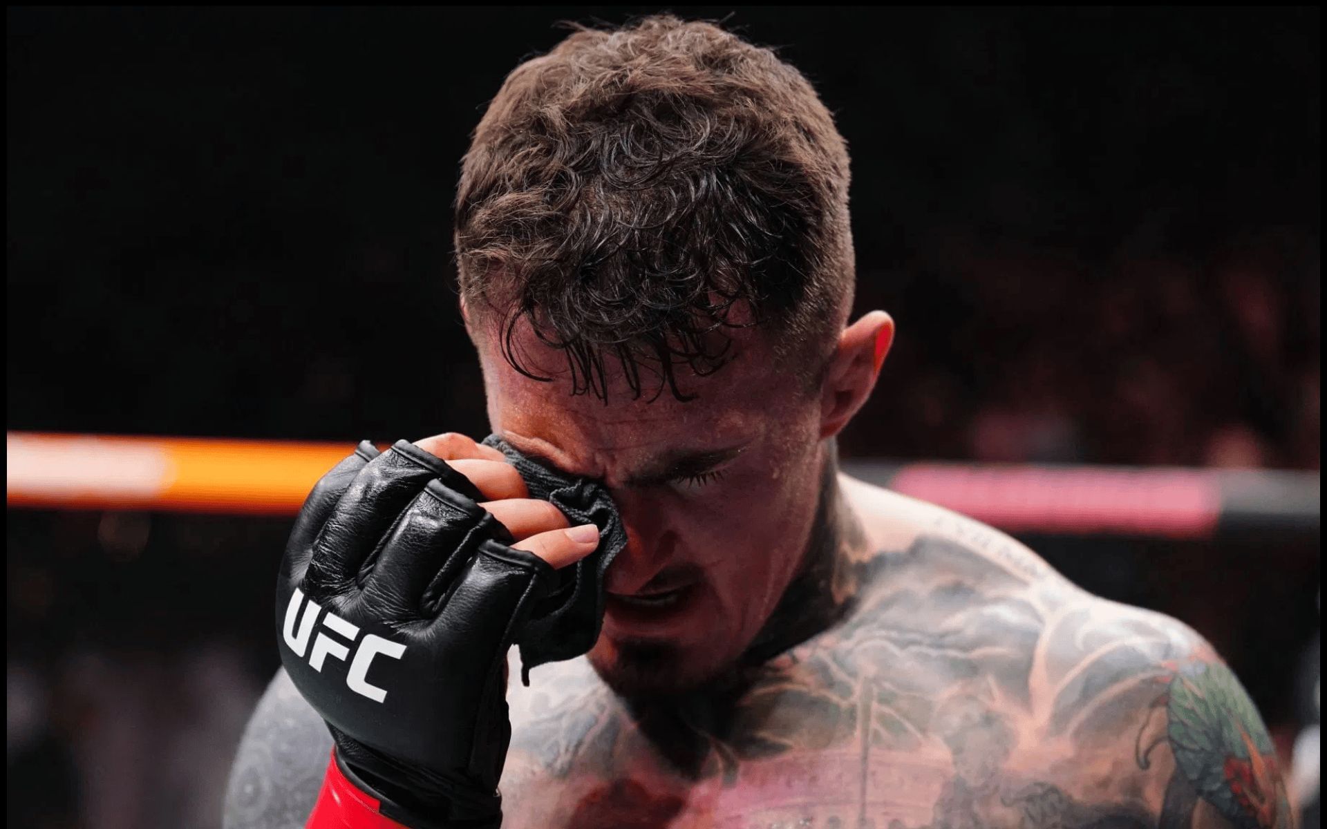 Tom Aspinall suffered eye-poke at UFC 321. [Image courtesy: Getty]