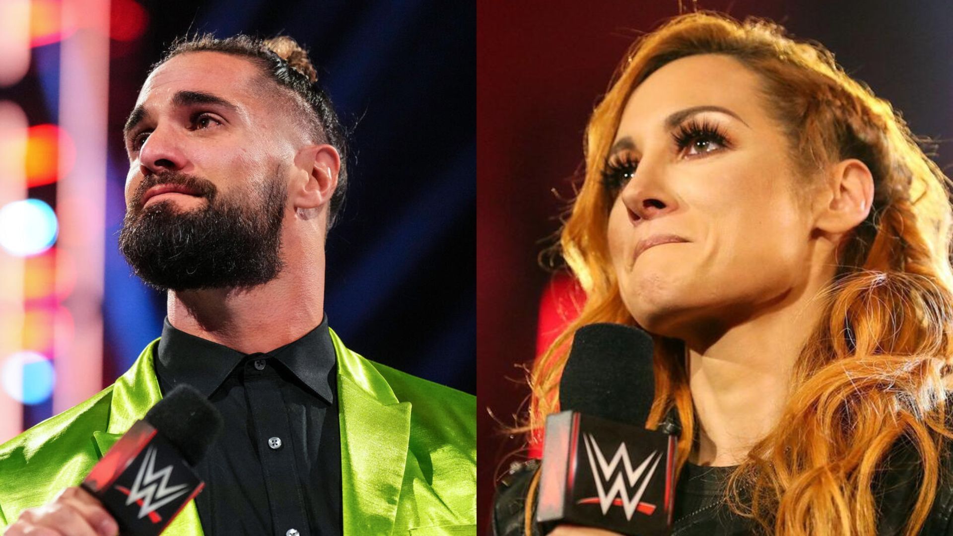 Seth Rollins and Becky Lynch on RAW! [Images from WWE.com]