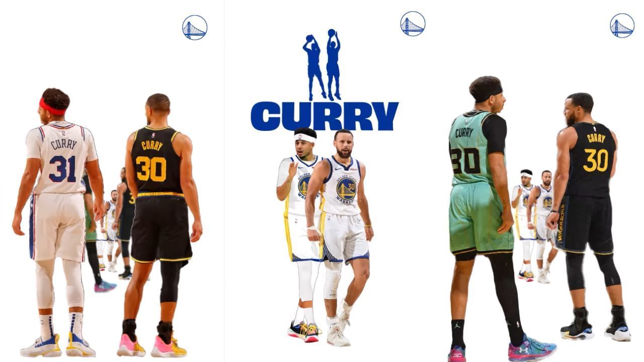 &quot;Our relationship got better when he left the house&quot;: Seth Curry revisits competitive edge against first-time teammate and brother Steph Curry. [photo: @warriors/IG]
