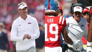 "If y'all lose, this will be a legendary meme": CFB fans go wild at Lane Kiffin's shirtless pic after yoga on big game day