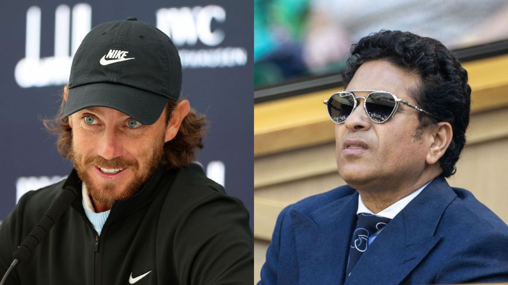 Tommy Fleetwood (on the left) and Sachin Tendulkar (on the right) / Source: Getty Images