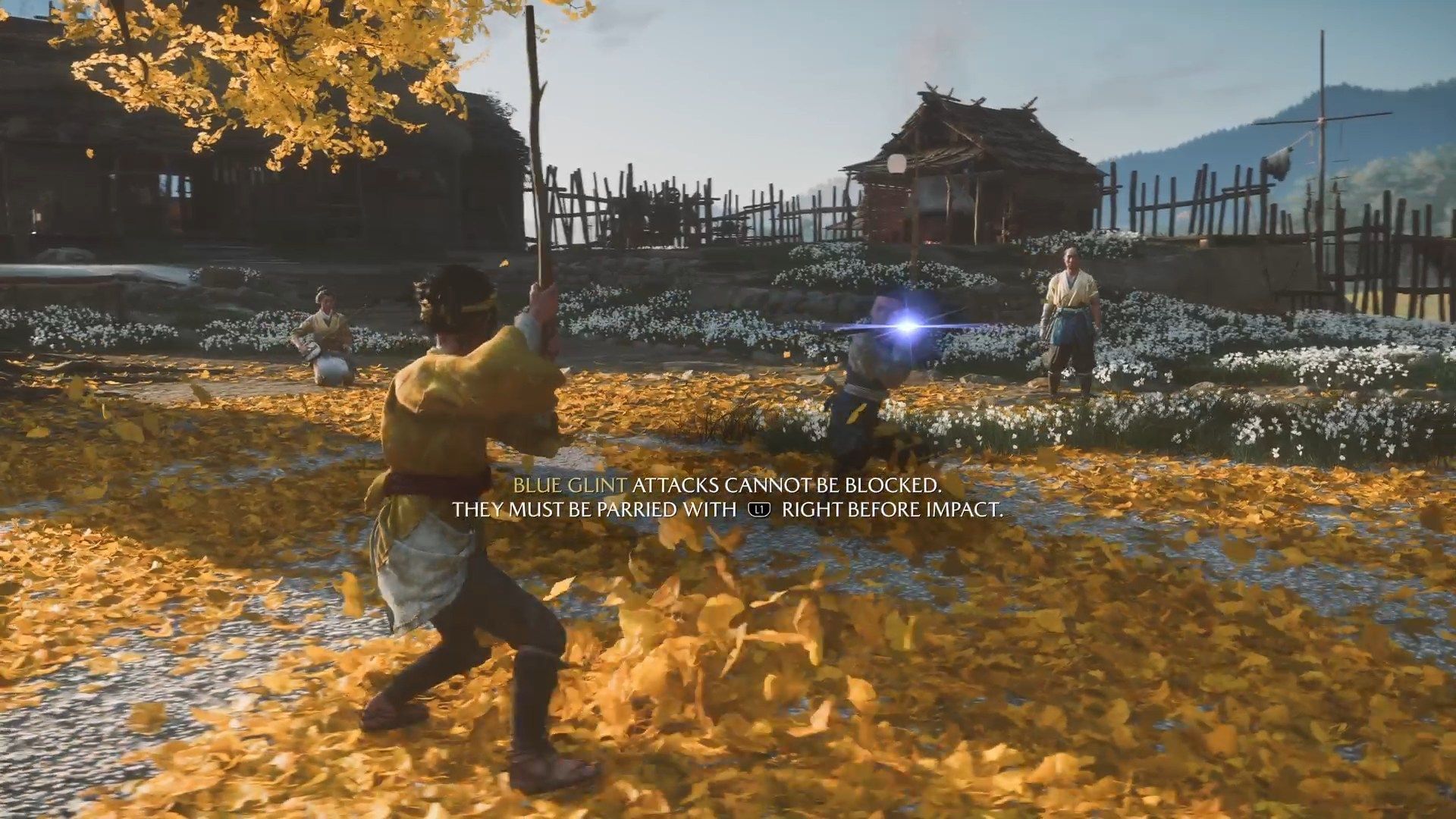 Learn different battle mechanics while fighting Jubei (Image via Sucker Punch)