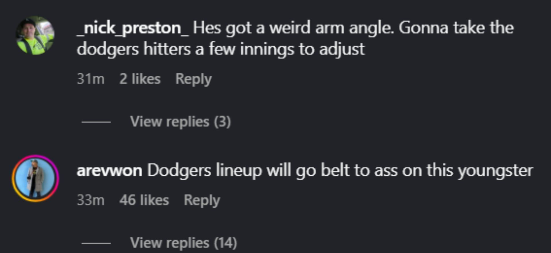 [Image via Instagram. Image Credits: talkinbaseball_]