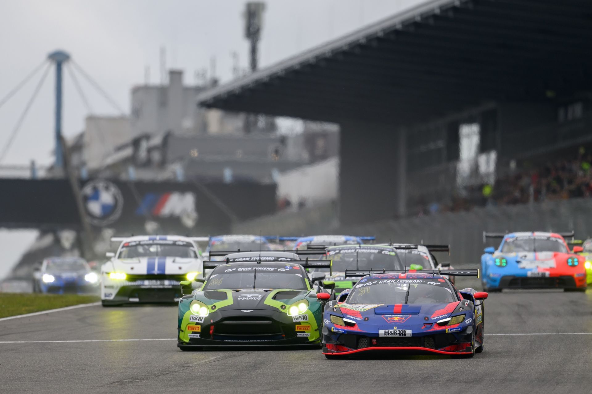 Max Verstappen (31 Ferrari 296 GT3) leads the 57th ADAC Barbarossapreis (Credits: Getty)