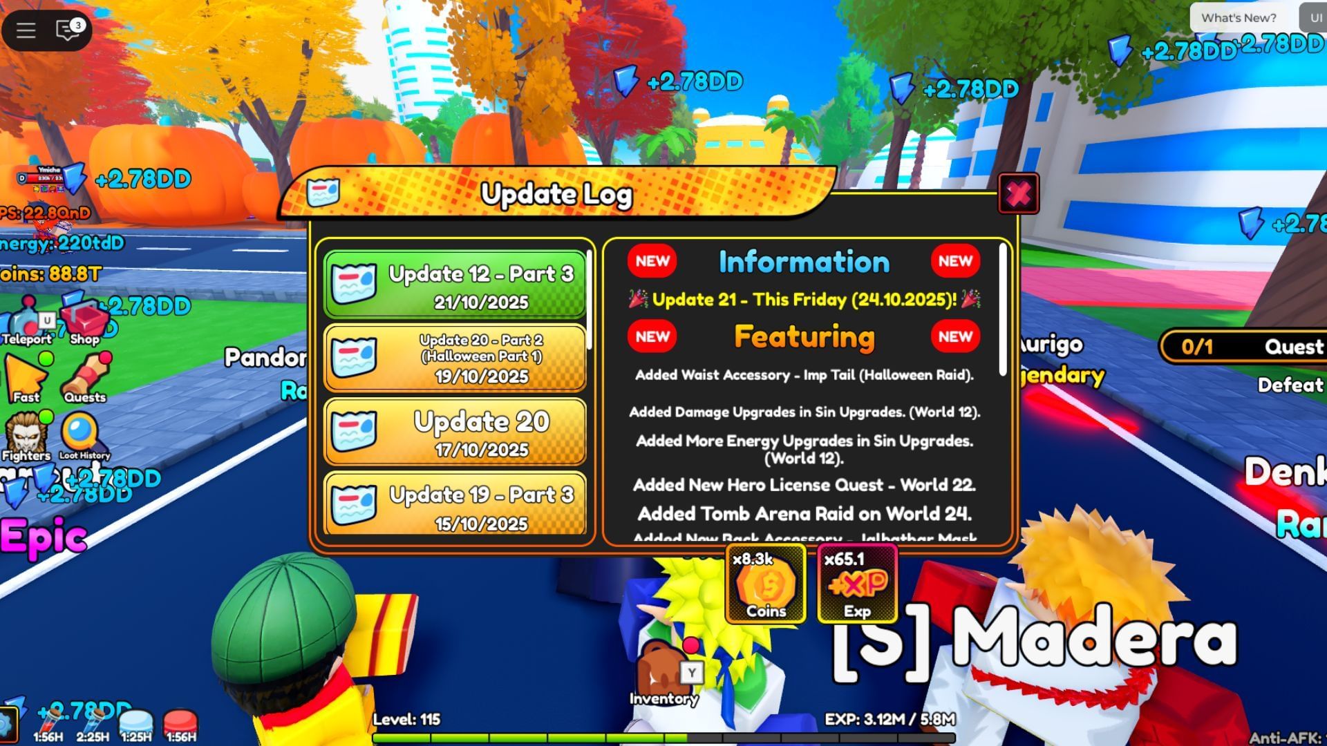 Developers have added Tomb Arena Raid to World 24 with this update (Image via Roblox)