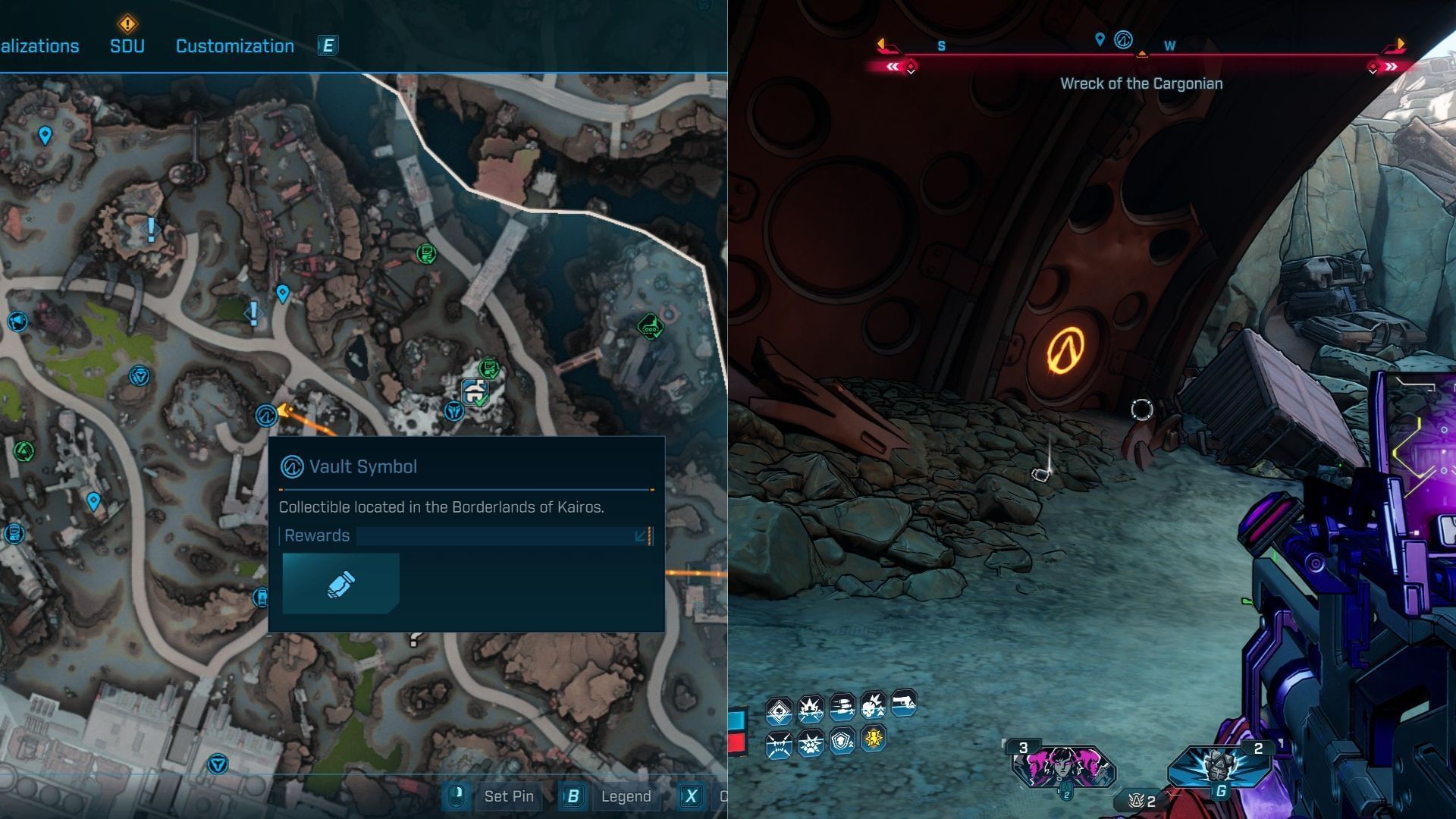 The symbol is under the bridge (Image via 2K)