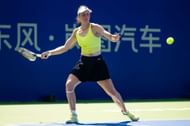 Liudmila Samsonova at the 2025 Wuhan Open - Source: Getty