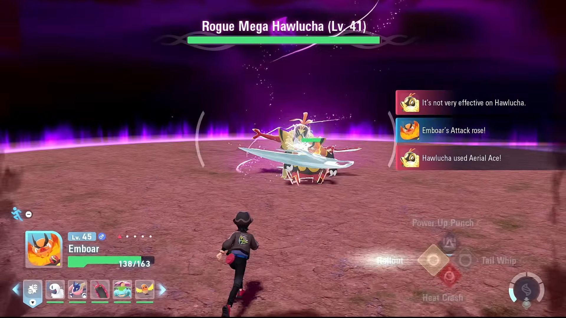 Mega Hawlucha has strong attacks (Image via YouTube/@Mixeli)