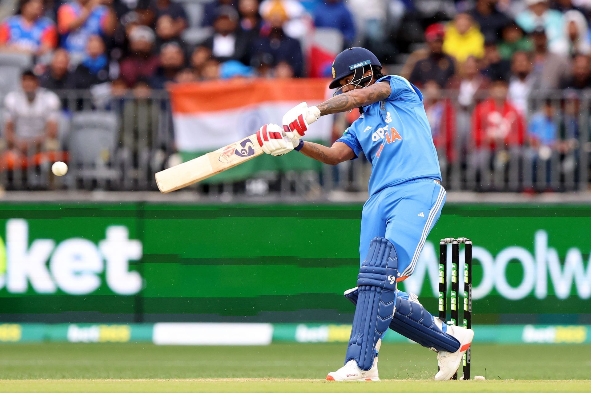 KL Rahul top-scored for India. (Image Credits: Getty)