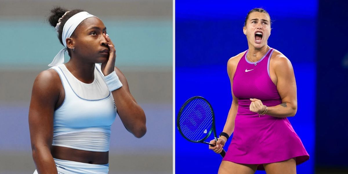 Coco Gauff and Aryna Sabalenka at the Wuhan Open - Image Source: Getty 