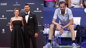 Novak Djokovic's wife Jelena amused by Daniil Medvedev's unusual take on players, including her husband, suffering at Shanghai Masters