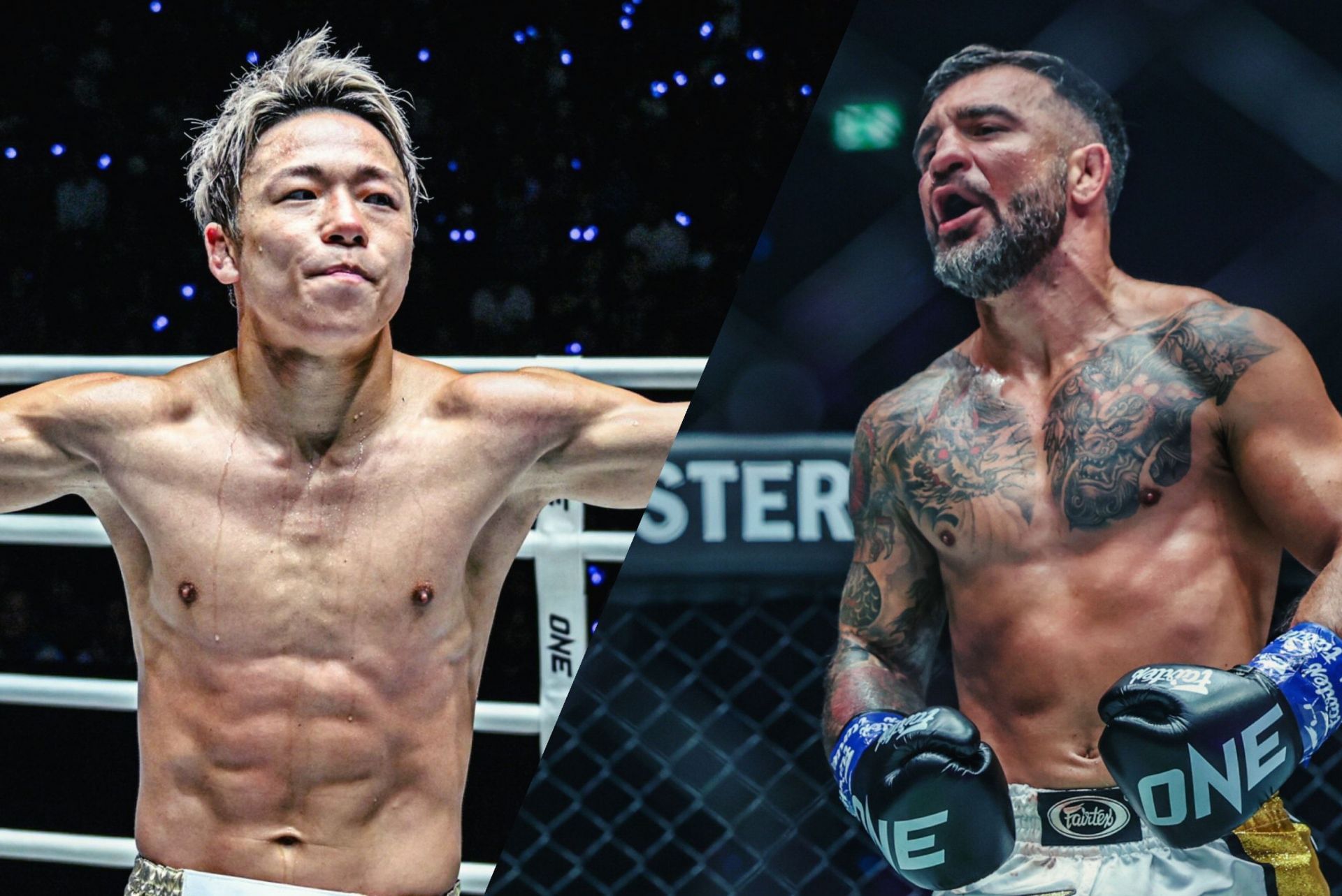 Striking machines Takeru Segawa (left) and Denis Puric (right) cross paths in Tokyo at ONE 173. [Images: ONE Championship]
