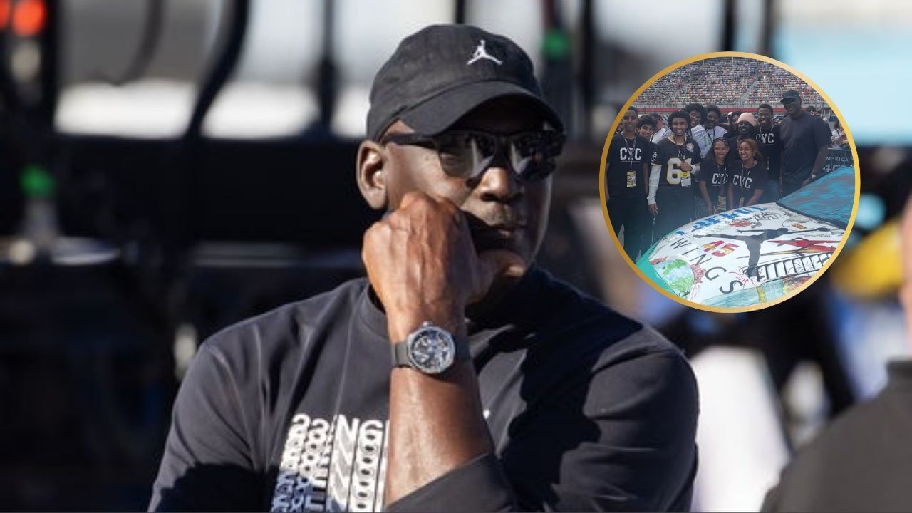 Michael Jordan wins hearts as he makes young kids&rsquo; day with thoughtful gesture at Charlotte Motor Speedway (Photos: IMAGN and Instagram @23xiracing)