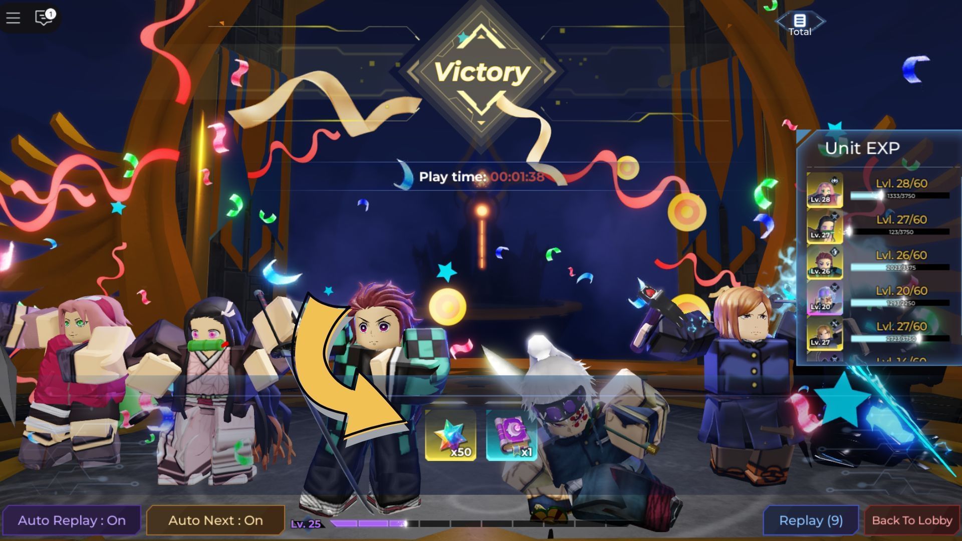 Players will get various rewards upon completing each Challenge (Image via Roblox)