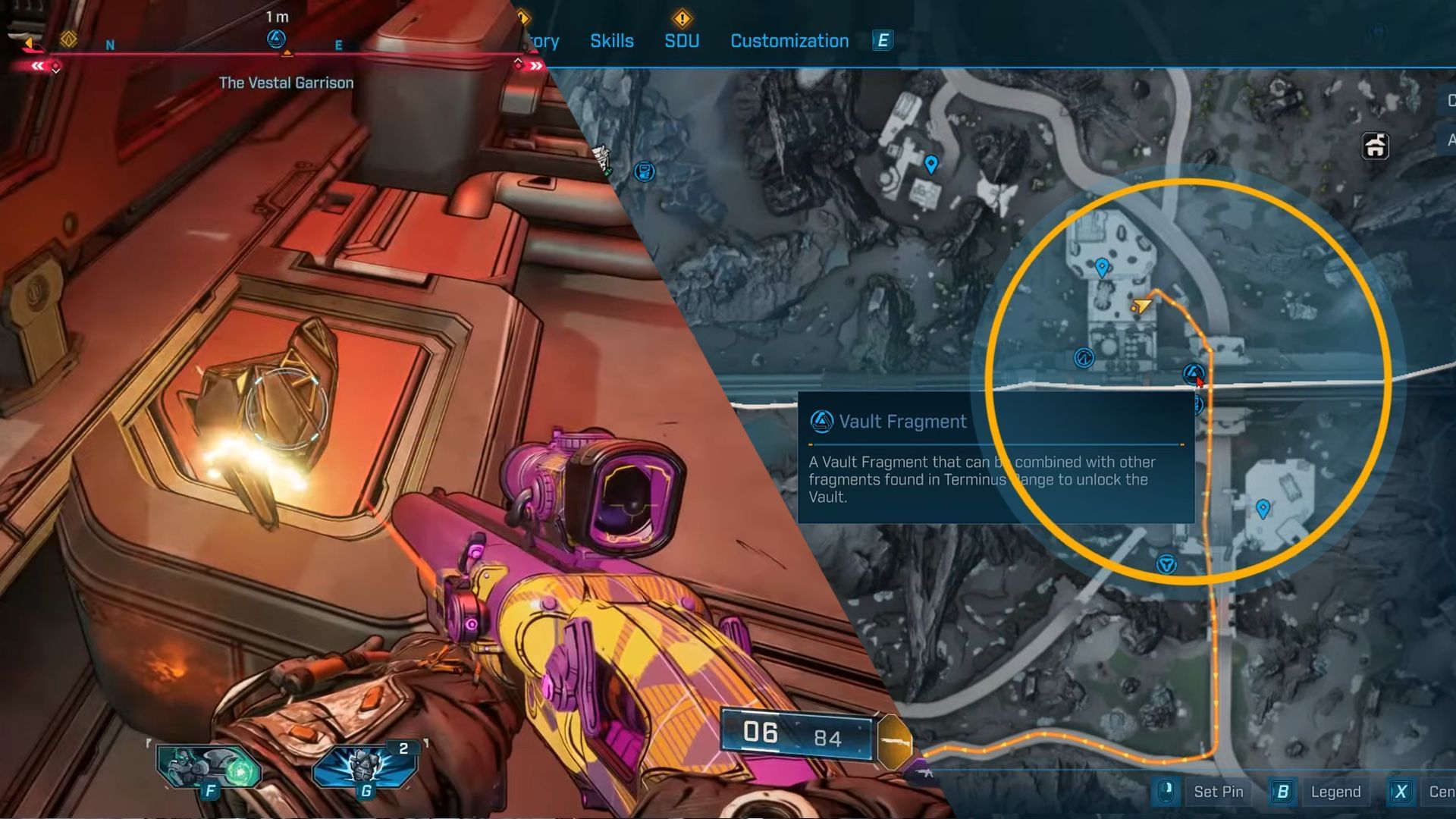 The third one is on a metallic crate near the pipes (Image via gearbox Software)