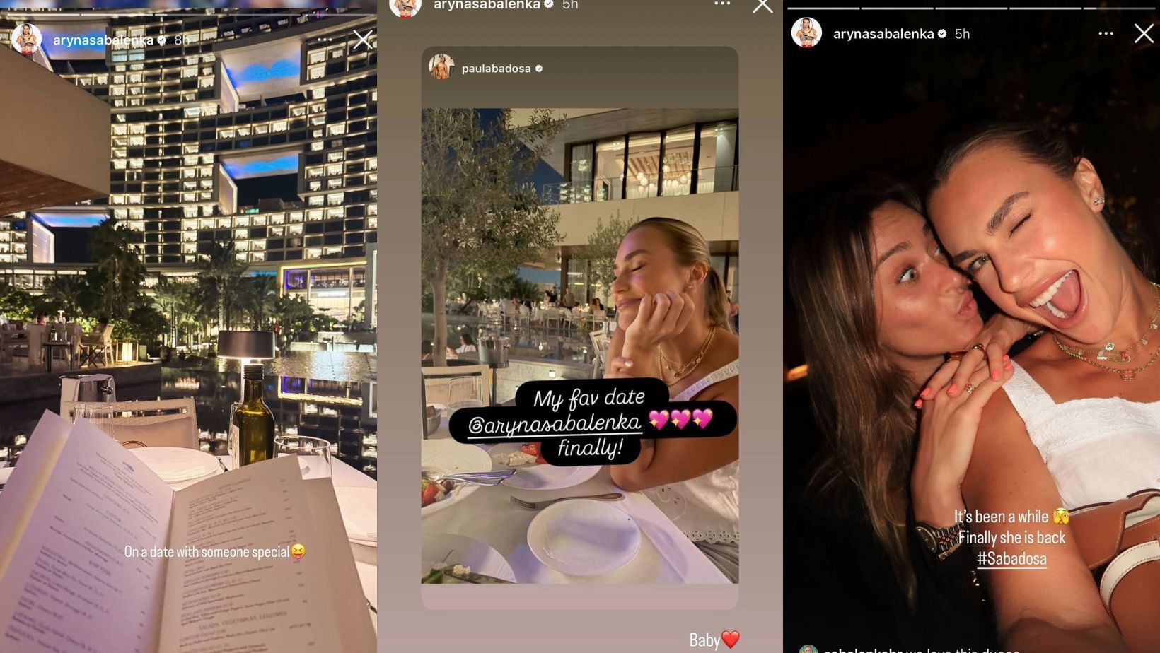 Via @arynasabalenka on Instagram 