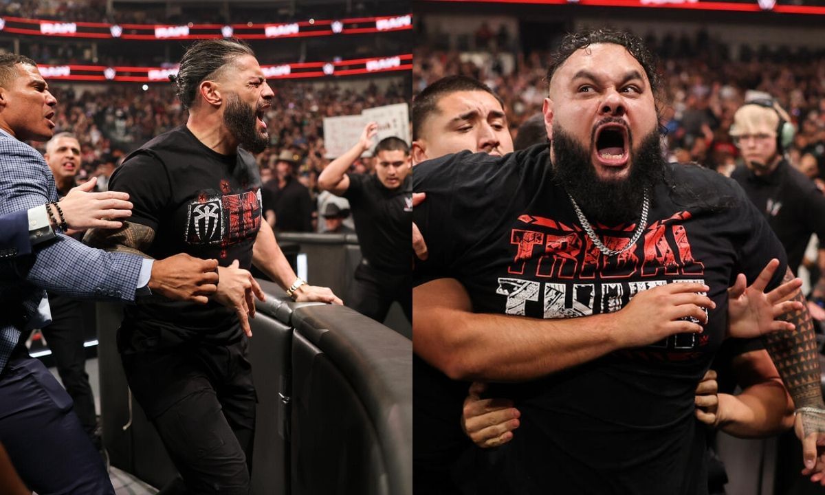 Roman Reigns (L) and Bronson Reed (R). [Photo credit: WWE.com]