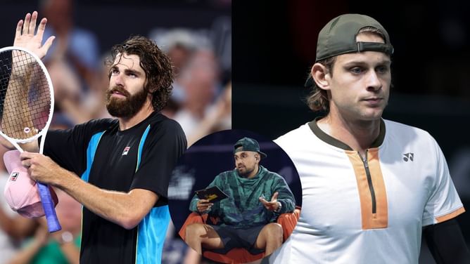 "Weak a** reply" - Nick Kyrgios ridicules Zizou Bergs as he claps back at Reilly Opelka's brutal roast of his 'moonwalk' celebration at Paris Masters