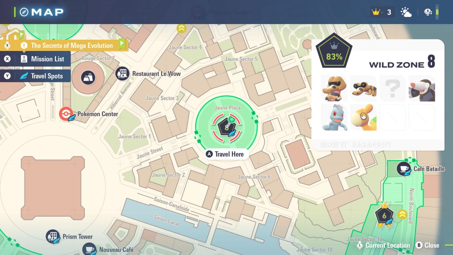 Machop can be found in Wild Zone 8 as well as Wild Zone 12 (Image via The Pokemon Company)