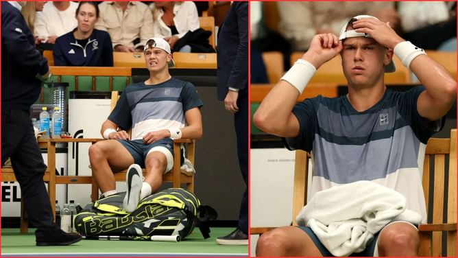 Brutal scenes as Holger Rune breaks down in tears, retires after nightmare injury ruins Stockholm Open run