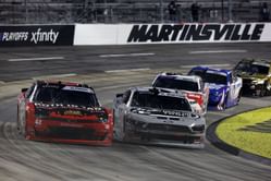 NASCAR drivers narrowly escape a major accident at Martinsville