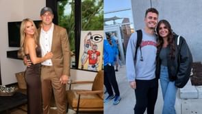 Brock Bowers’ girlfriend Cameron Rose’s backless outfit gets 5-word review from Ladd McConkey’s wife Sydney