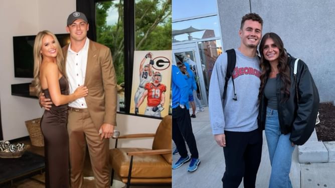 Brock Bowers’ girlfriend Cameron Rose’s backless outfit gets 5-word review from Ladd McConkey’s wife Sydney