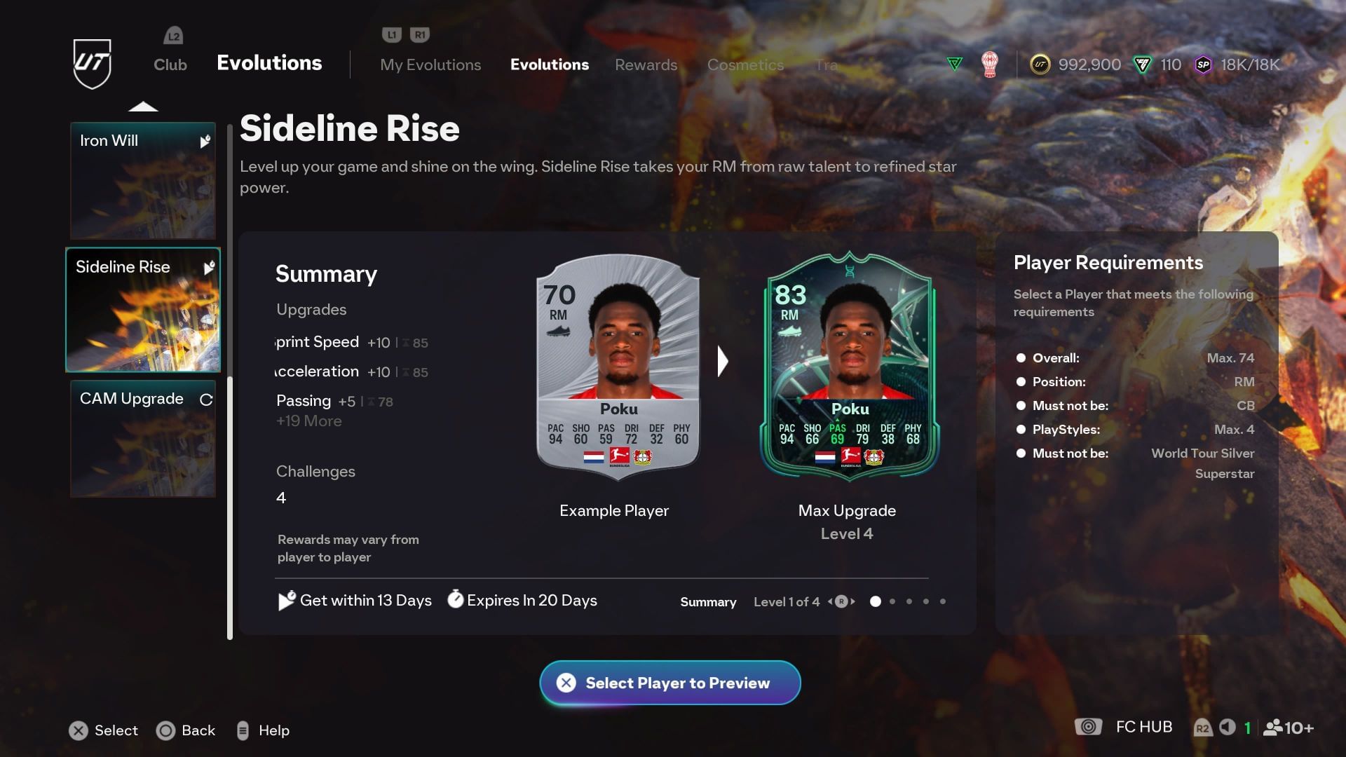 The requirements (Image via EA Sports)