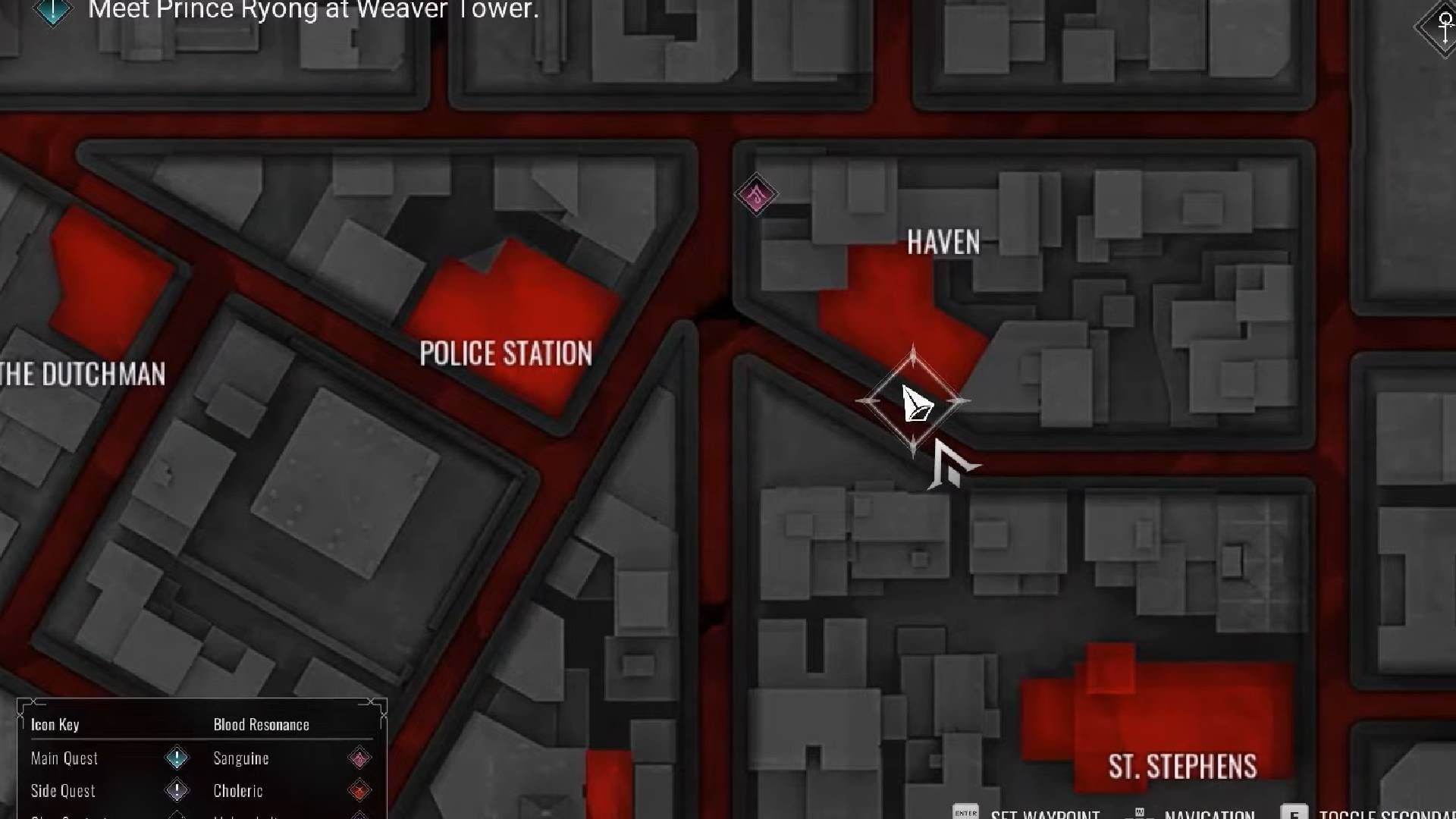 There&#039;s an Anarch Tag in the Haven area (Image via Paradox || YouTube@Game Guides Channel)