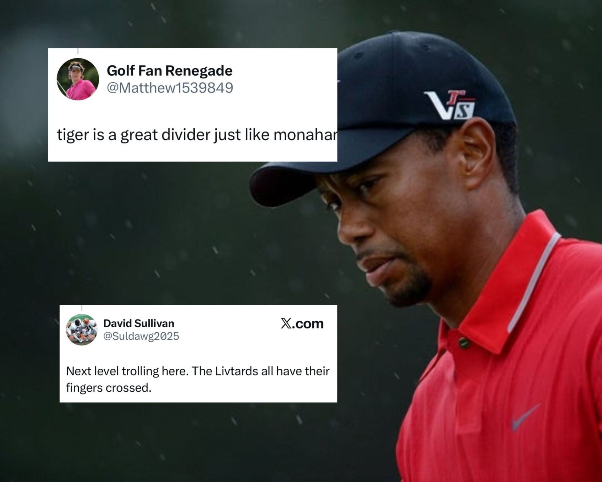 Fans react to Tiger Woods&rsquo; Hero World Challenge initial field _ Images via X &amp; IMAGN 