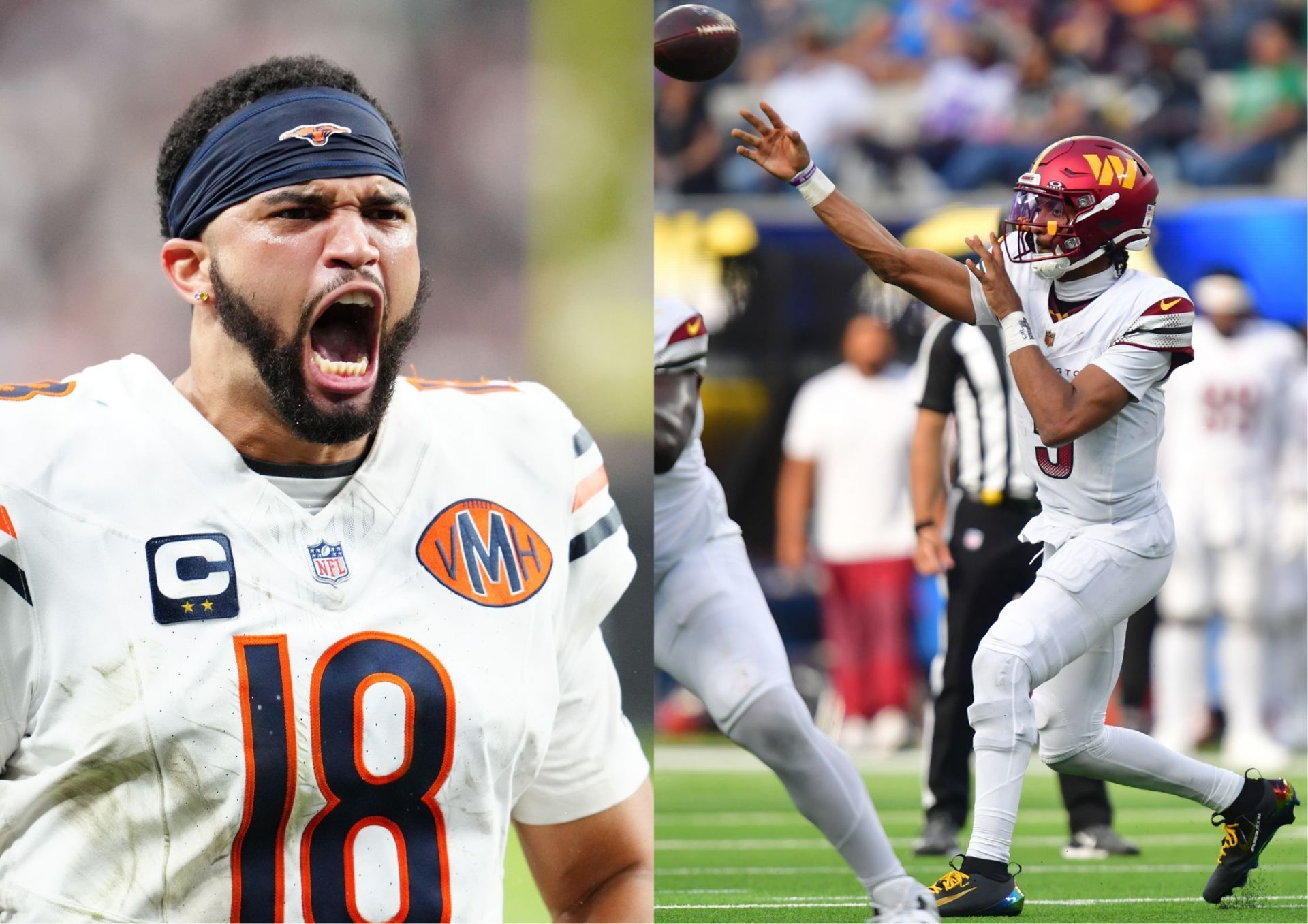 Bears vs. Commanders prediction and fantasy outlook for Week 6 MNF feat. Caleb Williams, Jayden Daniels, and more