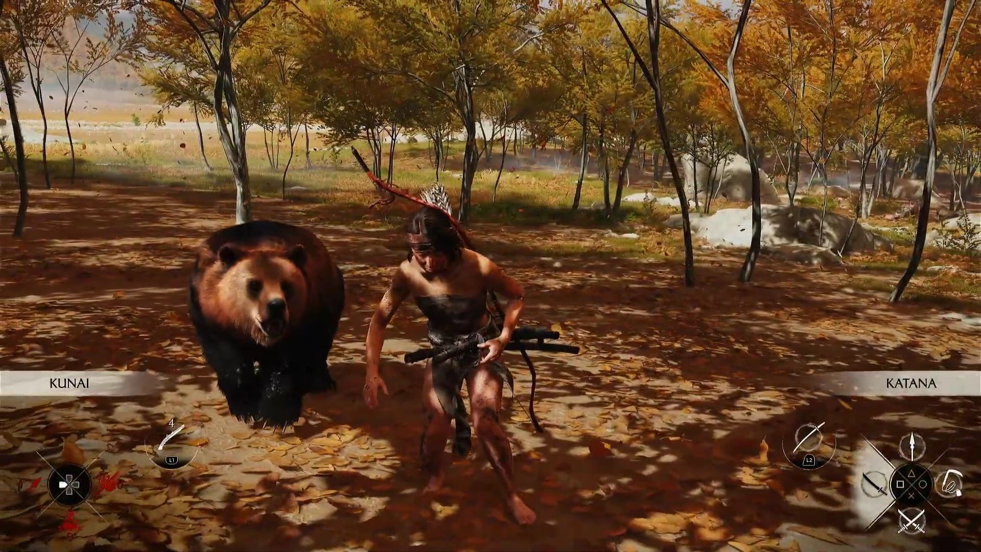 Defeat the bear (Image via Sucker Punch || YouTube/@WoWQuests)