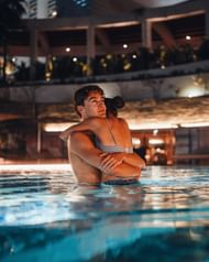 "With my number 1 fan after a good day. Good night!" Russell on X as he celebrates Singapore GP pole position with Carmen Mundt