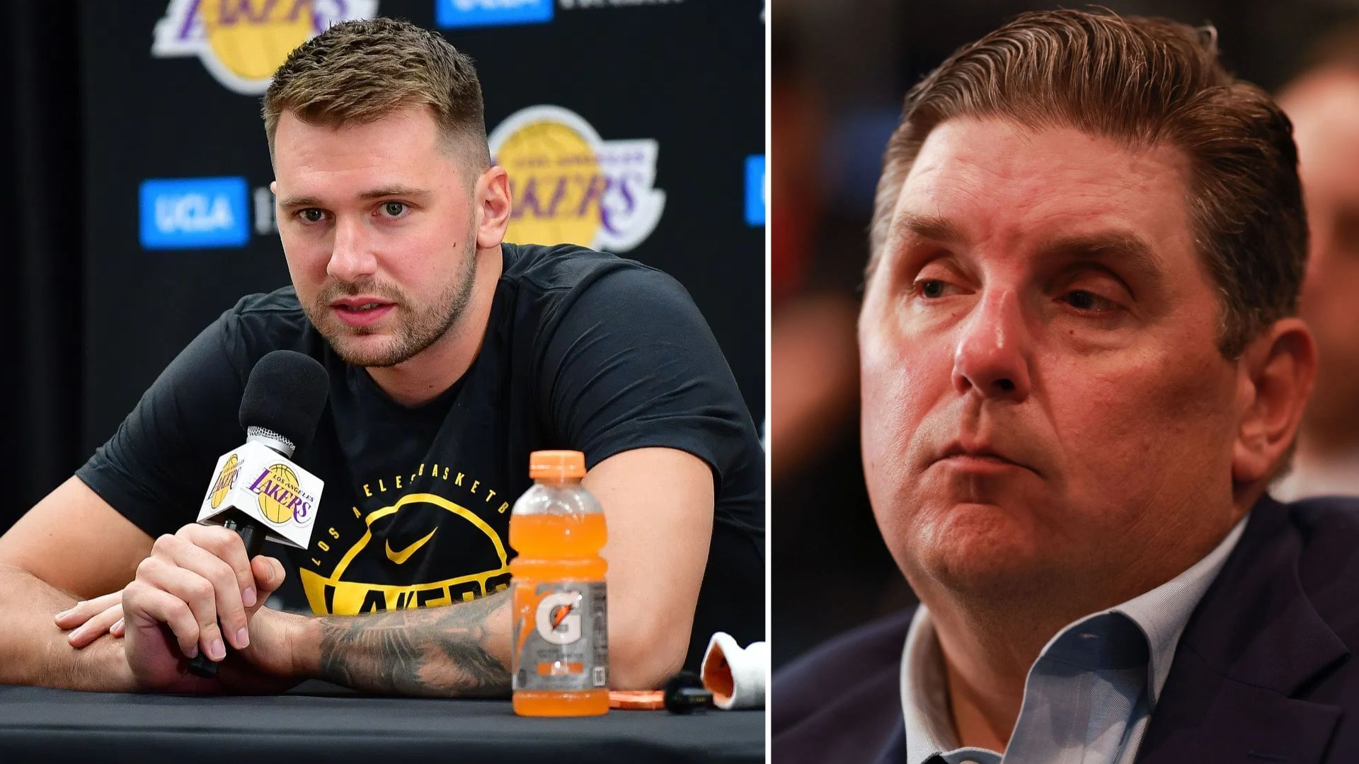 Luka Doncic fans put Tim McMahon and Brian Windhorst on blast 