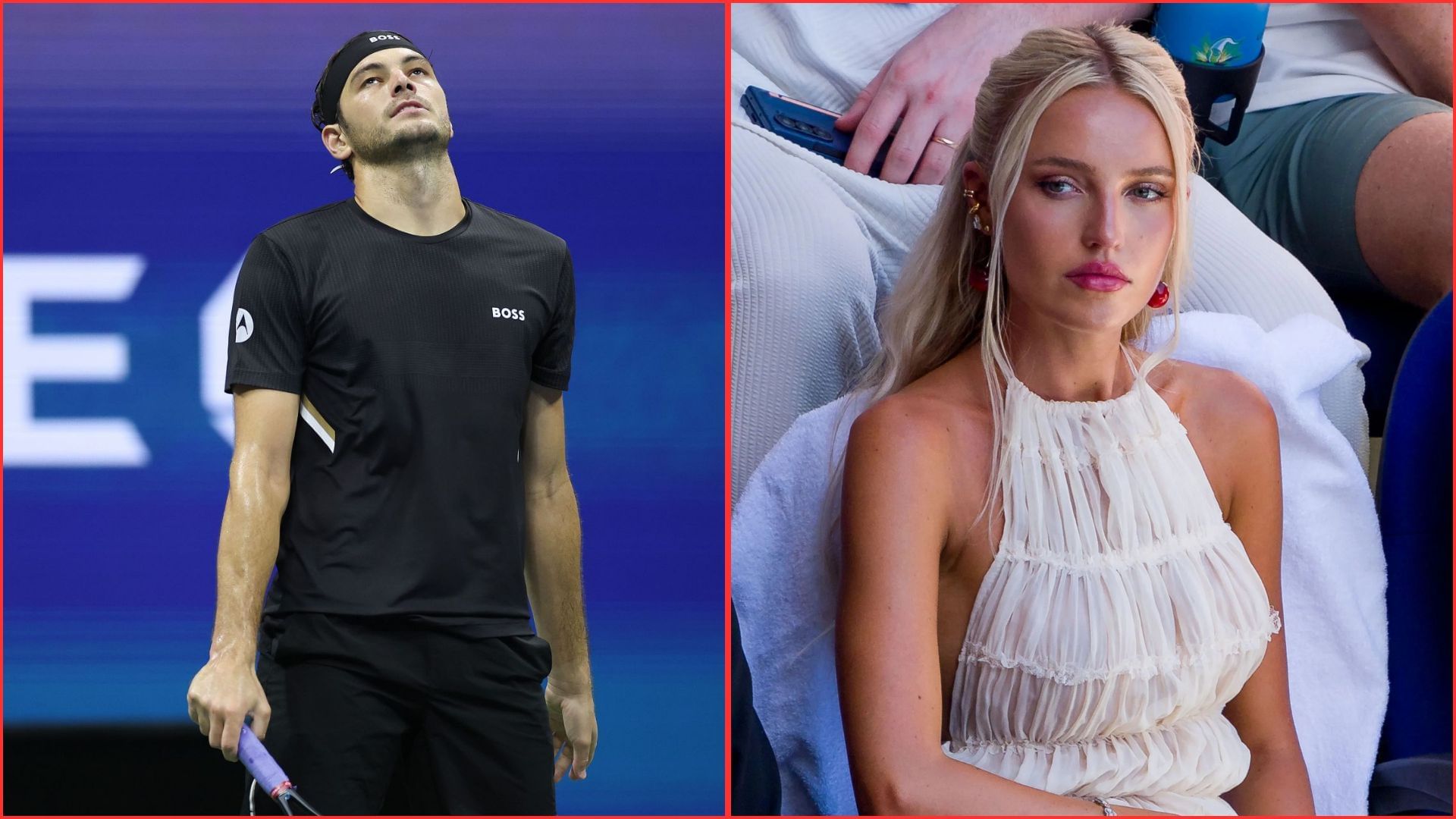 Taylor Fritz (L) Morgan Riddle (R). (Images via GETTY)