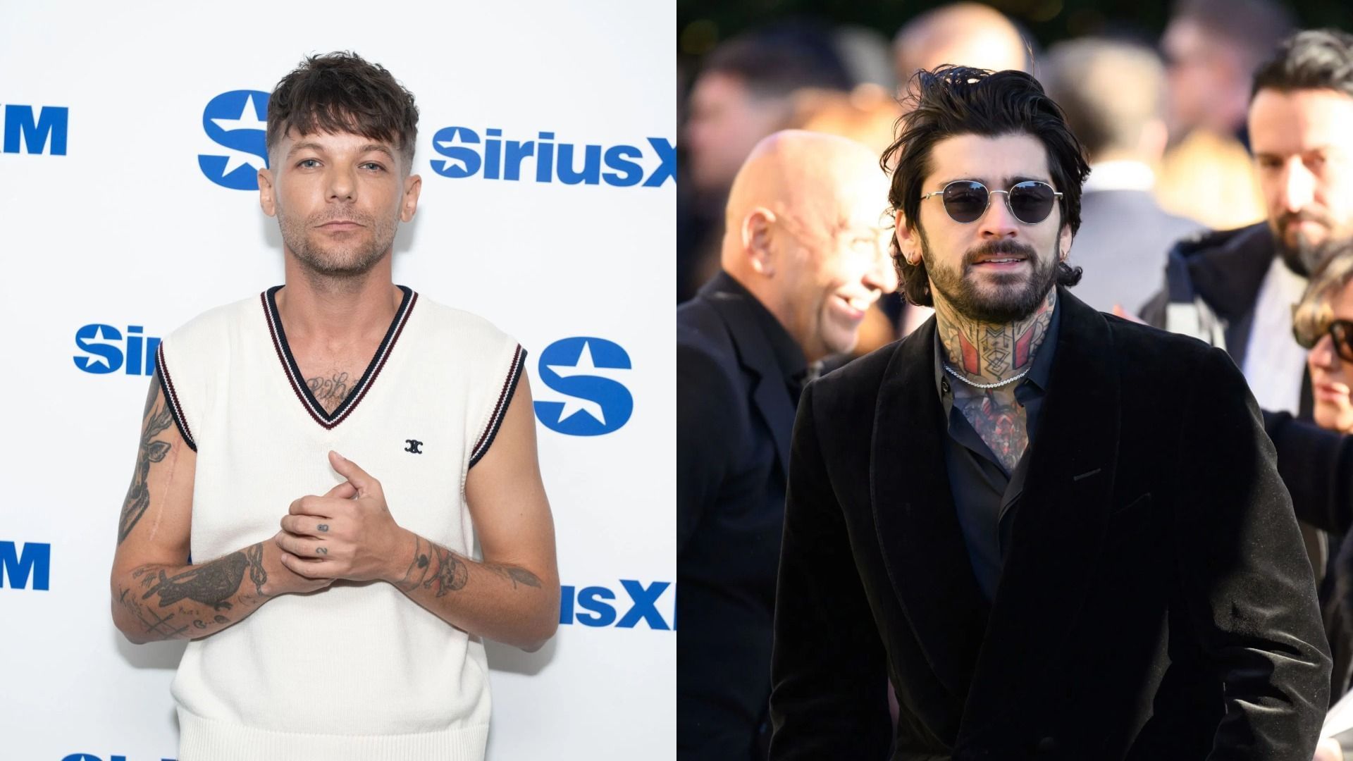 Louis Tomlinson and Zayn Malik (Image via Getty)