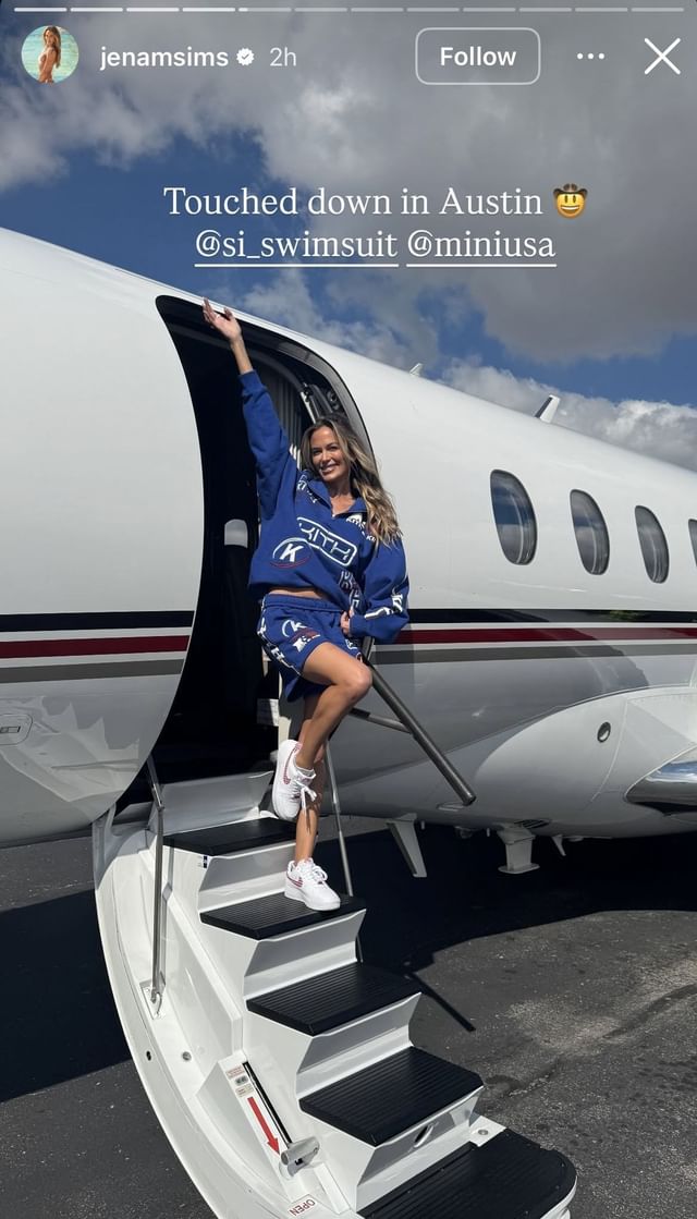 Image taken from Sims&rsquo; Instagram story _ Image source: Instagram/@jenamsims