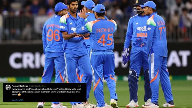"On the way to lose ODI series to Australia B team" - Twitter reacts to Team India's performance in AUS vs IND 2025 1st ODI